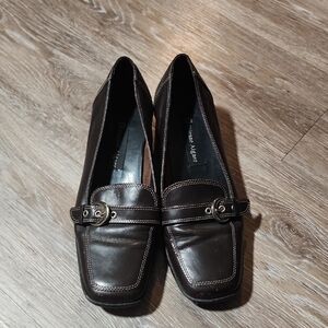 Bruno Magli Dark Brown Leather Loafers